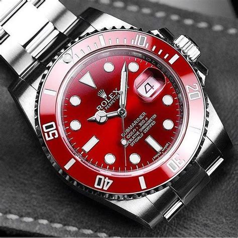 rolex submariner red bezel